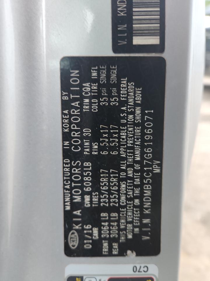 Lot #3235859048 2016 KIA SEDONA LX