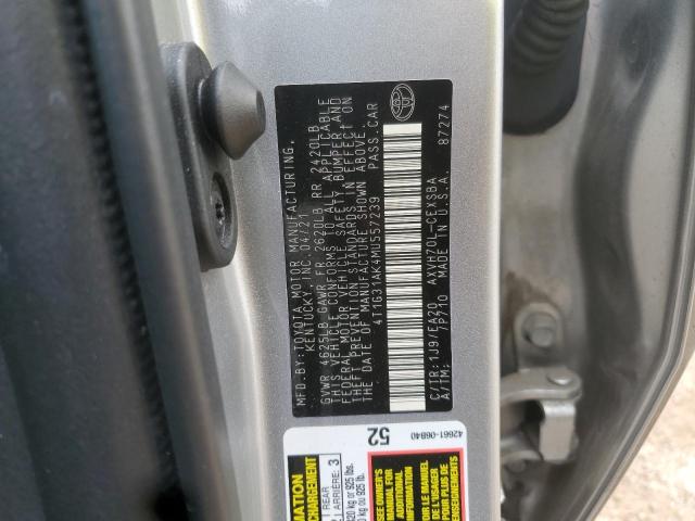 2021 TOYOTA CAMRY SE 4T1G31AK4MU557239