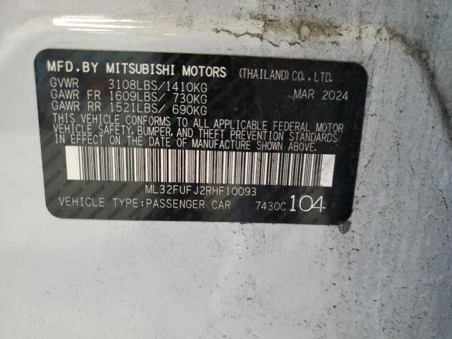 2024 MITSUBISHI MIRAGE G4 ML32FUFJ2RHF10093