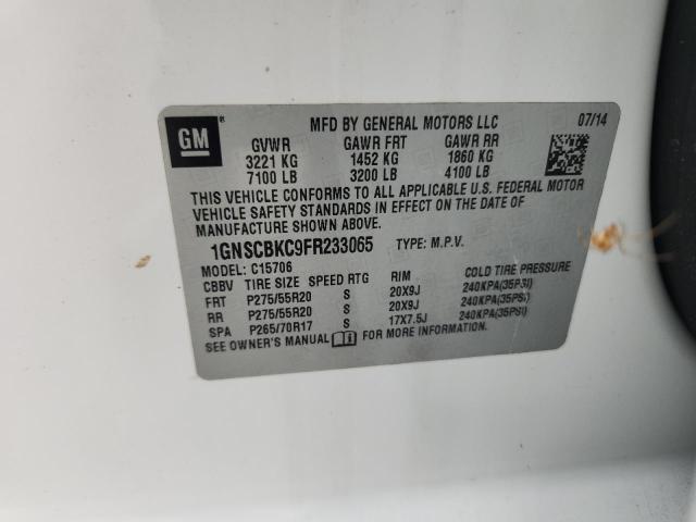 2015 CHEVROLET TAHOE C150 1GNSCBKC9FR233065