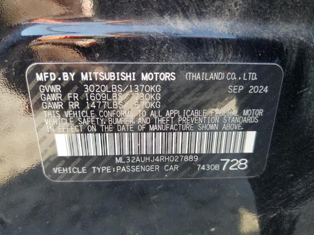 2024 MITSUBISHI MIRAGE ES ML32AUHJ4RH027889