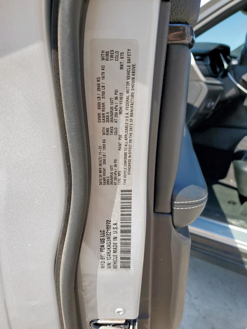 2021 JEEP GRAND CHER 1C4RJKAG3M8210272