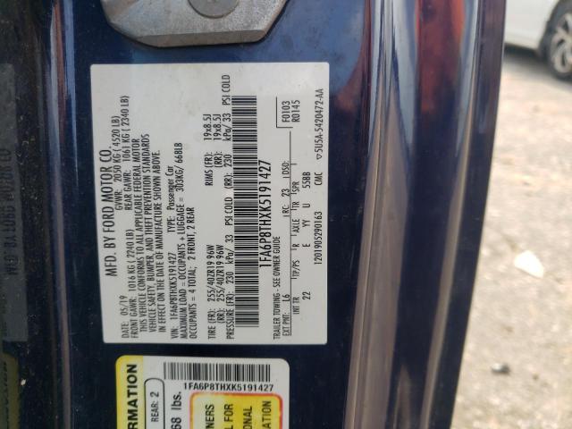 2019 FORD MUSTANG - 1FA6P8THXK5191427