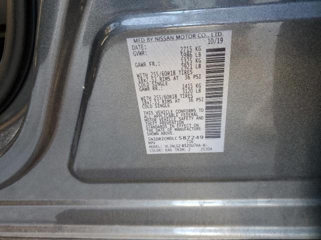 2020 NISSAN PATHFINDER 5N1DR2CM0LC587249