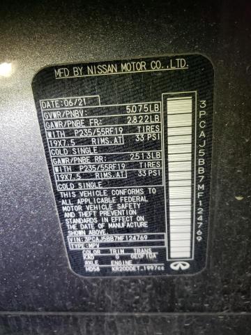 2021 INFINITI QX50 LUXE 3PCAJ5BB7MF124769