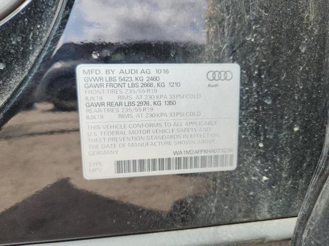 2017 AUDI Q5 PREMIUM WA1M2AFPXHA073236