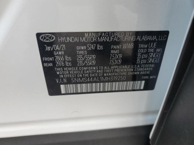 2021 HYUNDAI SANTA FE L - 5NMS44AL1MH319250