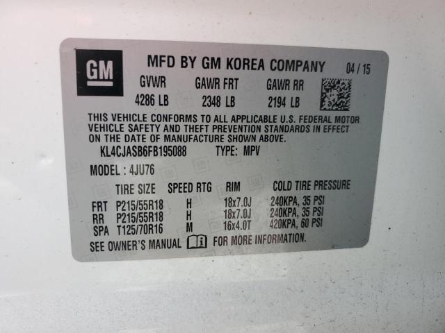 2015 BUICK ENCORE KL4CJASB6FB195088