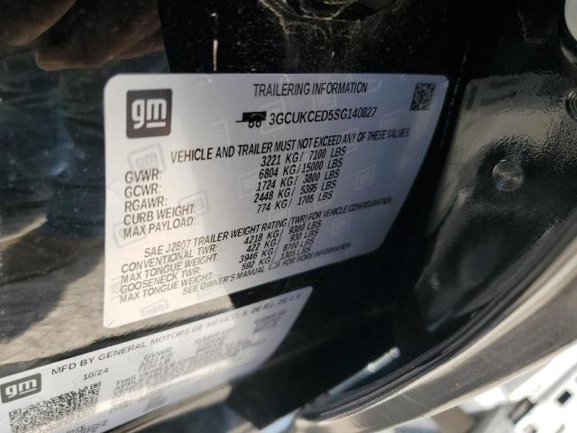2025 CHEVROLET SILVERADO 3GCUKCED5SG140827