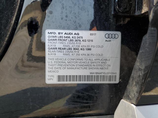 2018 AUDI Q5 PREMIUM WA1BNAFY0J2010945