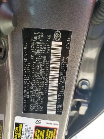 2022 TOYOTA CAMRY NIGH 4T1S11AK4NU044557