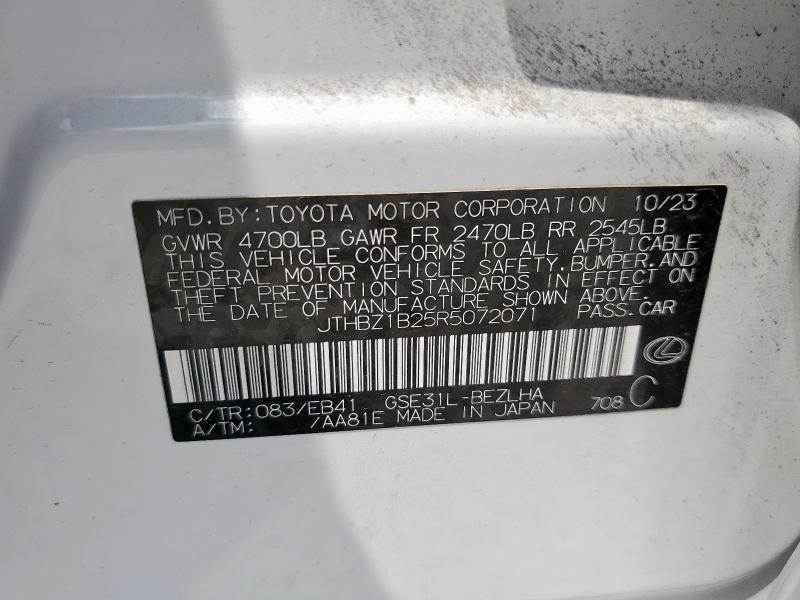 2024 LEXUS IS 350 F S JTHBZ1B25R5072071