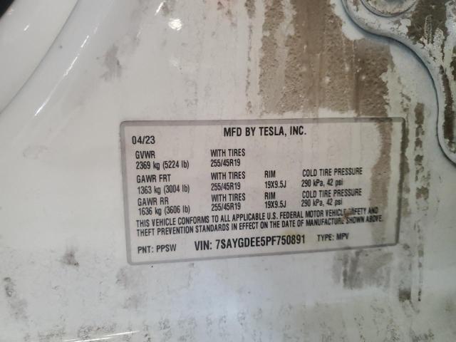 2023 TESLA MODEL Y 7SAYGDEE5PF750891