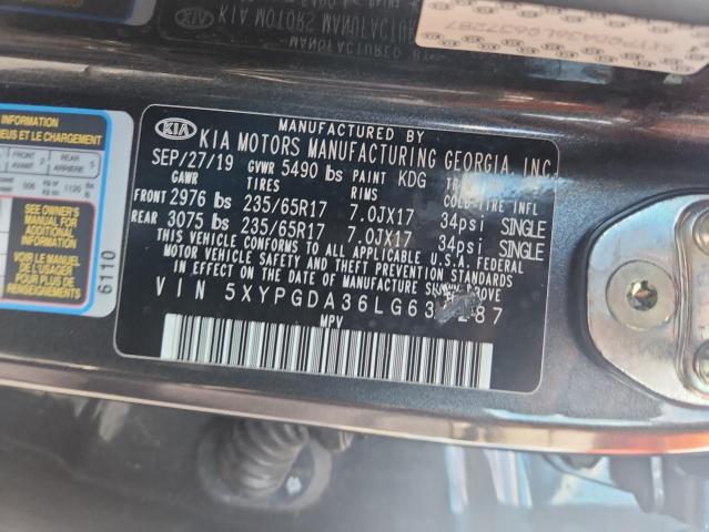 2020 KIA SORENTO L - 5XYPGDA36LG637287