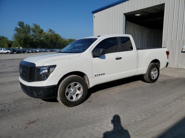 NISSAN TITAN S 2019 white  gas 1N6AA1CK8KN515576 photo #1