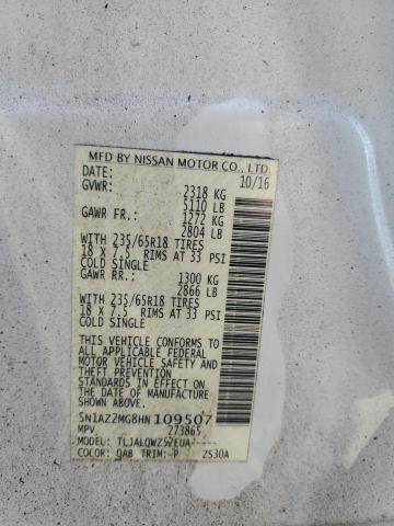 2017 NISSAN MURANO S - 5N1AZ2MG8HN109507