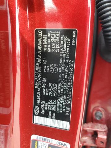 2024 HYUNDAI TUCSON LIM 5NMJECDE3RH418062