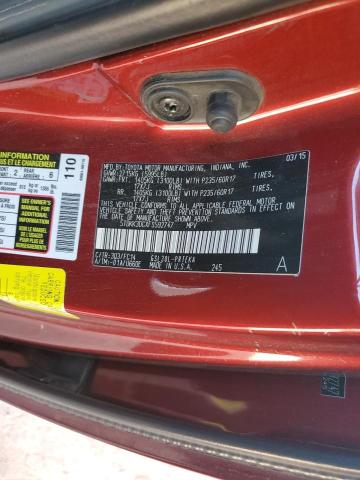 2015 TOYOTA SIENNA LE 5TDKK3DCXFS592747