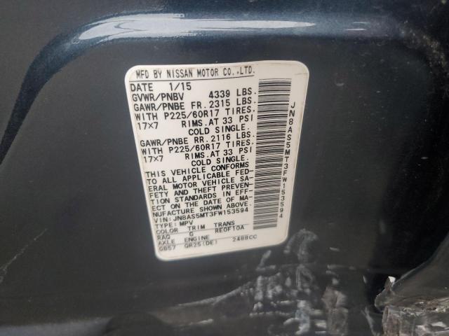 2015 NISSAN ROGUE SELE JN8AS5MT3FW153594