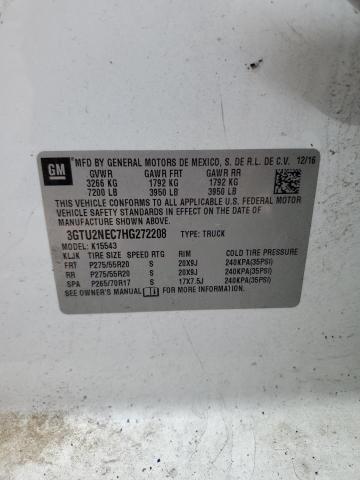 2017 GMC SIERRA K15 3GTU2NEC7HG272208
