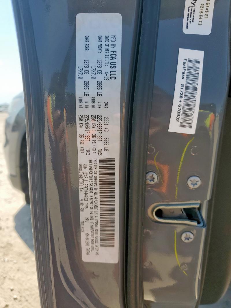 2019 JEEP CHEROKEE LATITUDE PLUS 1C4PJLLB7KD444093