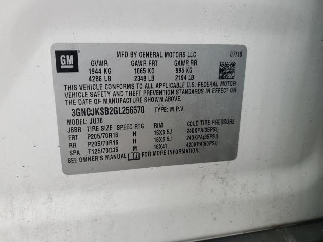 2016 CHEVROLET TRAX LS 3GNCJKSB2GL256570