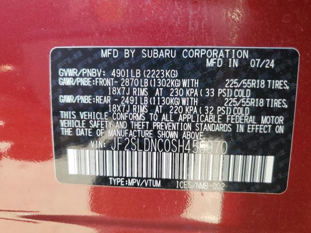 2025 SUBARU FORESTER L JF2SLDNC0SH456970