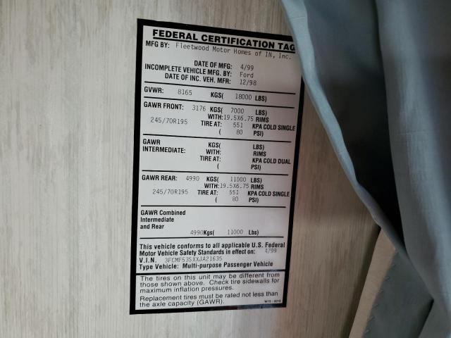 1999 FLEETWOOD SOUTHWIND STORM  30H #3265193979