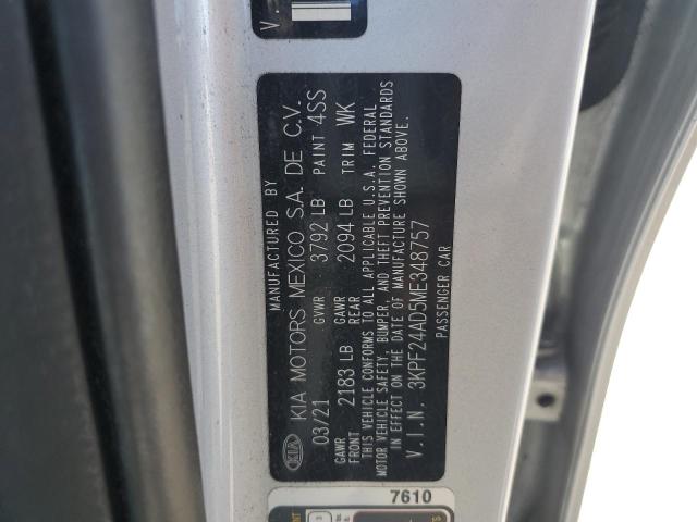 2021 KIA FORTE FE 3KPF24AD5ME348757