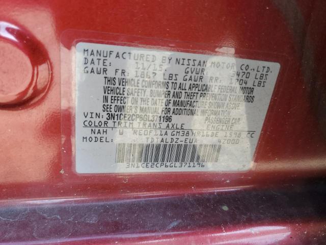 2016 NISSAN VERSA NOTE - 3N1CE2CP6GL371196