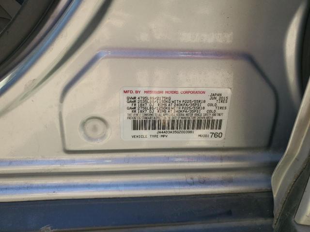 2016 MITSUBISHI OUTLANDER - JA4AD3A35GZ003981