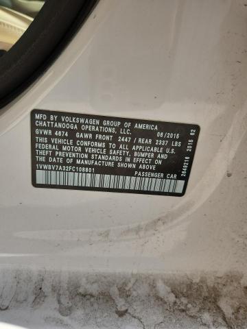 2015 VOLKSWAGEN PASSAT SE - 1VWBV7A32FC108801