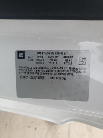 2018 CHEVROLET CAMARO LT - 1G1FB1RX8J0150569
