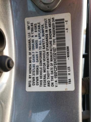 2017 HONDA CIVIC LX 19XFC2F5XHE232107