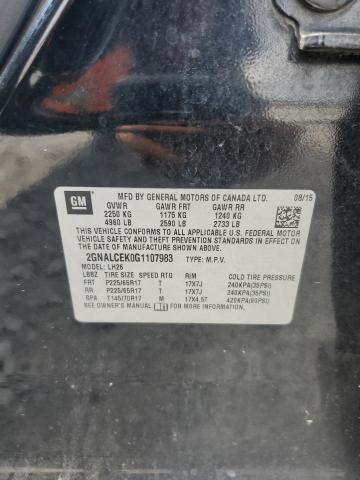 2016 CHEVROLET EQUINOX LT #3285011954