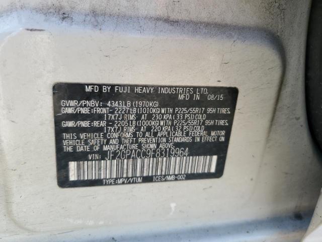 2015 SUBARU XV CROSSTR - JF2GPACC9F8319964