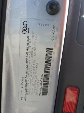 2020 AUDI A5 PREMIUM WAUANCF52LA005867