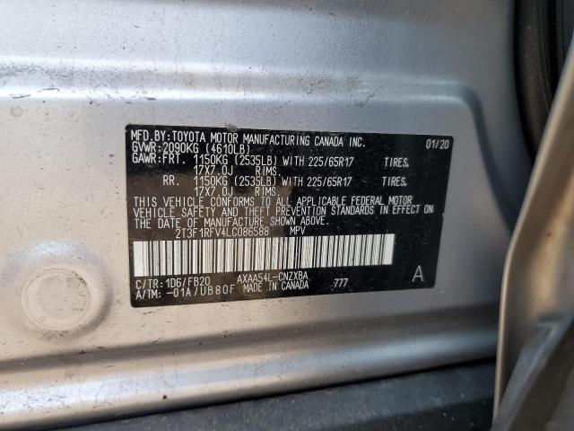 2020 TOYOTA RAV4 LE - 2T3F1RFV4LC086588