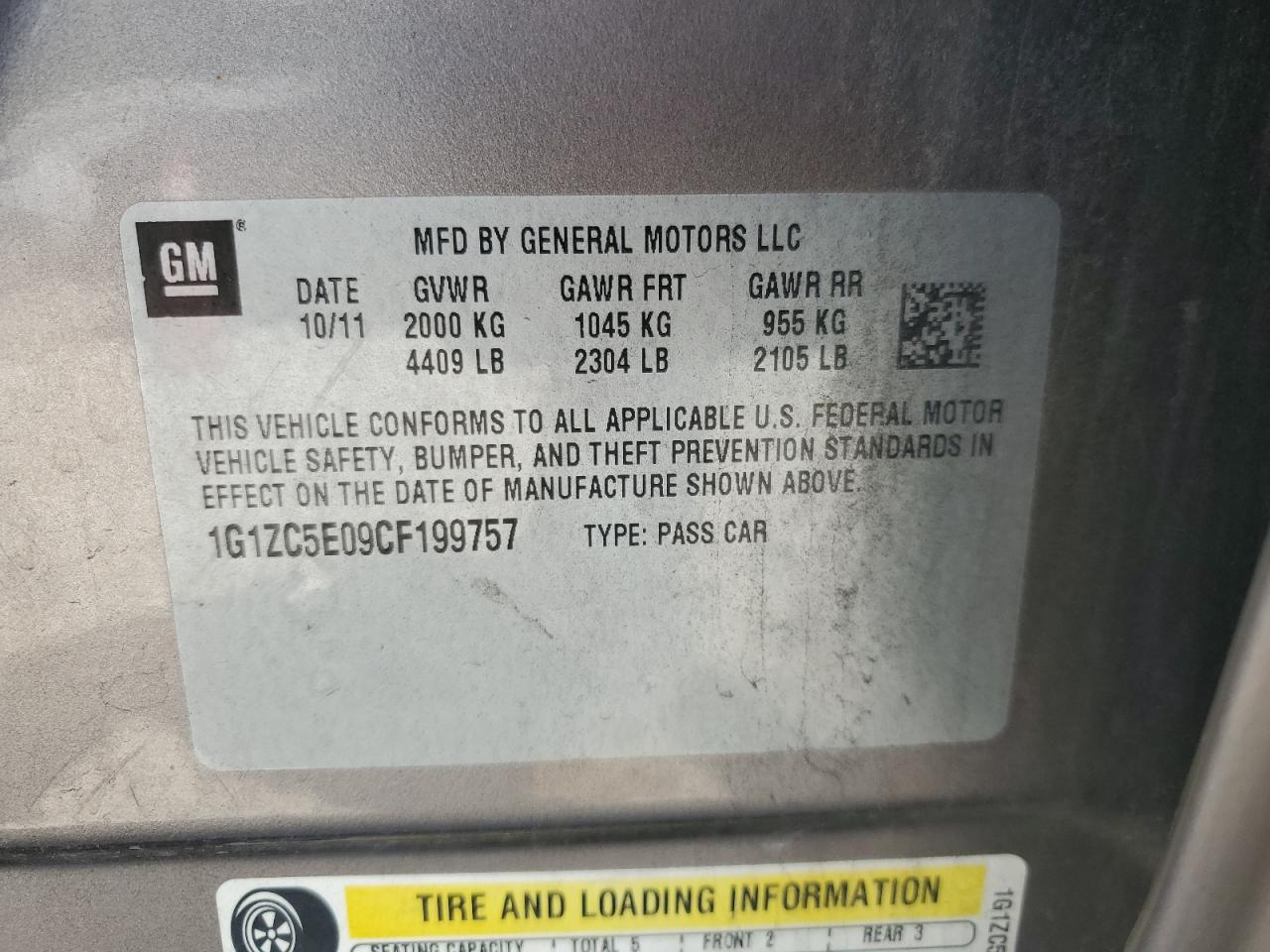 CHEVROLET MALIBU 1LT