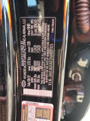 2022 HYUNDAI SANTA CRUZ 5NTJEDAF2NH021105