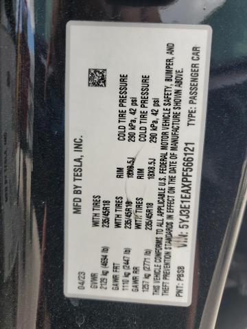 2023 TESLA MODEL 3 5YJ3E1EAXPF566121