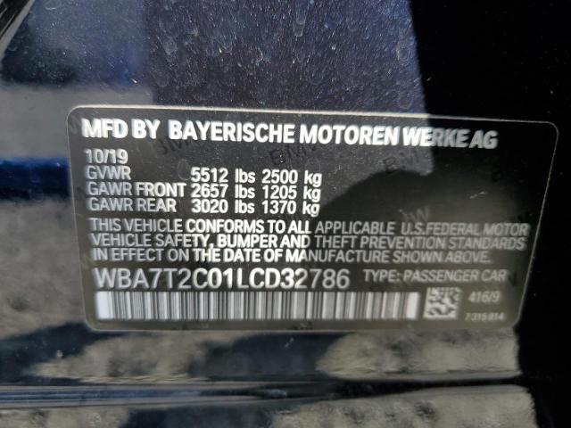 2020 BMW 740 I WBA7T2C01LCD32786