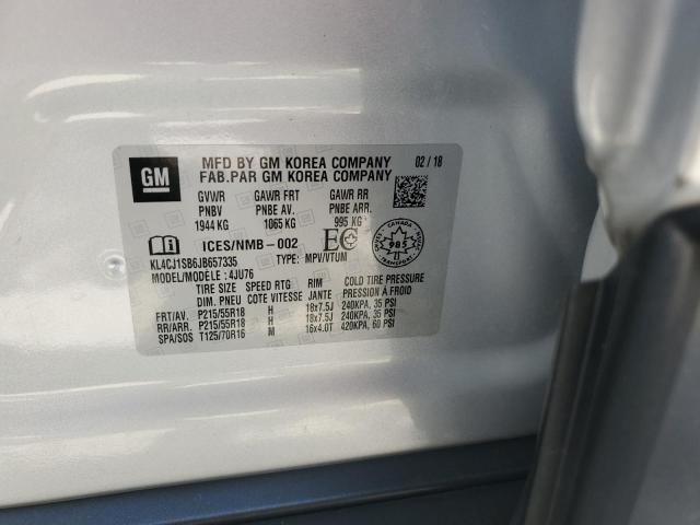 2018 BUICK ENCORE SPO KL4CJ1SB6JB657335
