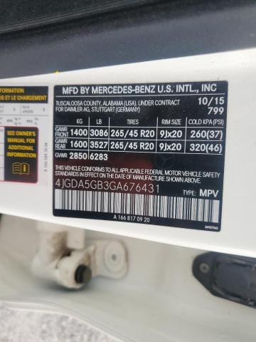 2016 MERCEDES-BENZ GLE 400 4M 4JGDA5GB3GA676431