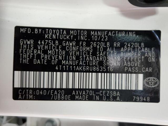 2024 TOYOTA CAMRY SE N 4T1T11AK6RU863516