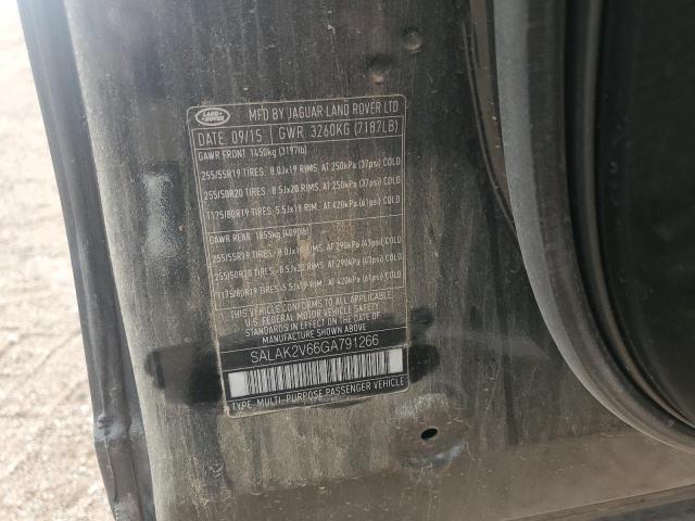 2016 LAND ROVER LR4 HSE LU SALAK2V66GA791266