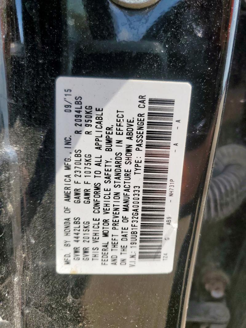 2016 ACURA TLX 19UUB1F32GA000333