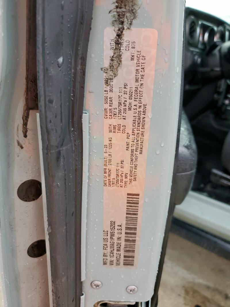 2023 JEEP WRANGLER SPORT 1C4HJXAG1PW615202