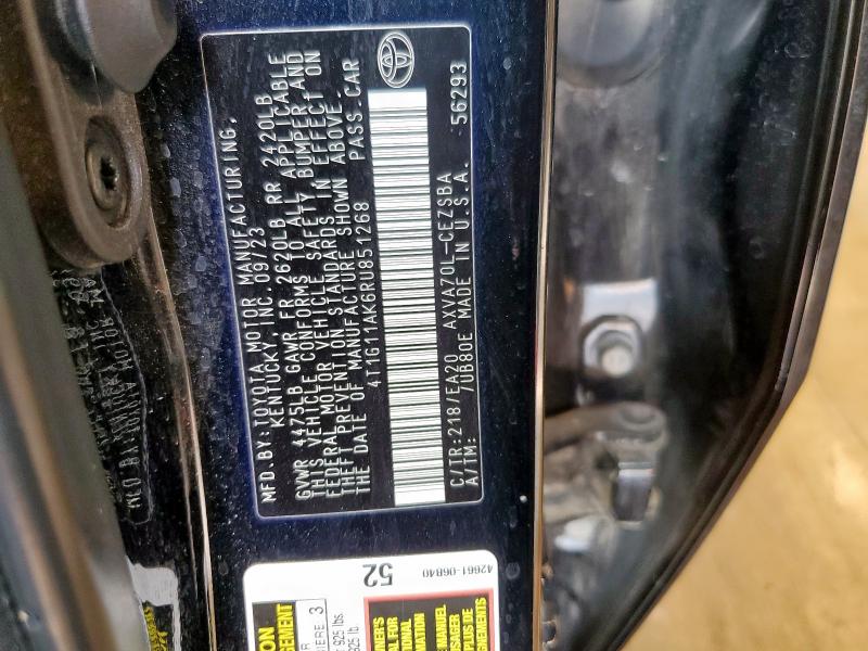 2024 TOYOTA CAMRY SE NIGHT SHADE 4T1G11AK6RU851268