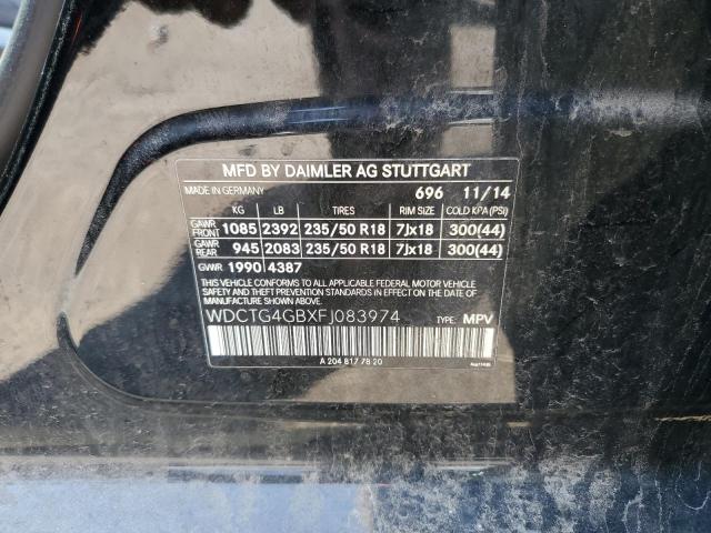 2015 MERCEDES-BENZ GLA 250 4M WDCTG4GBXFJ083974